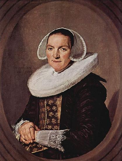 Frans Hals Portrat einer etwa vierzigjahrigen Frau mit verschrankten Handen oil painting image